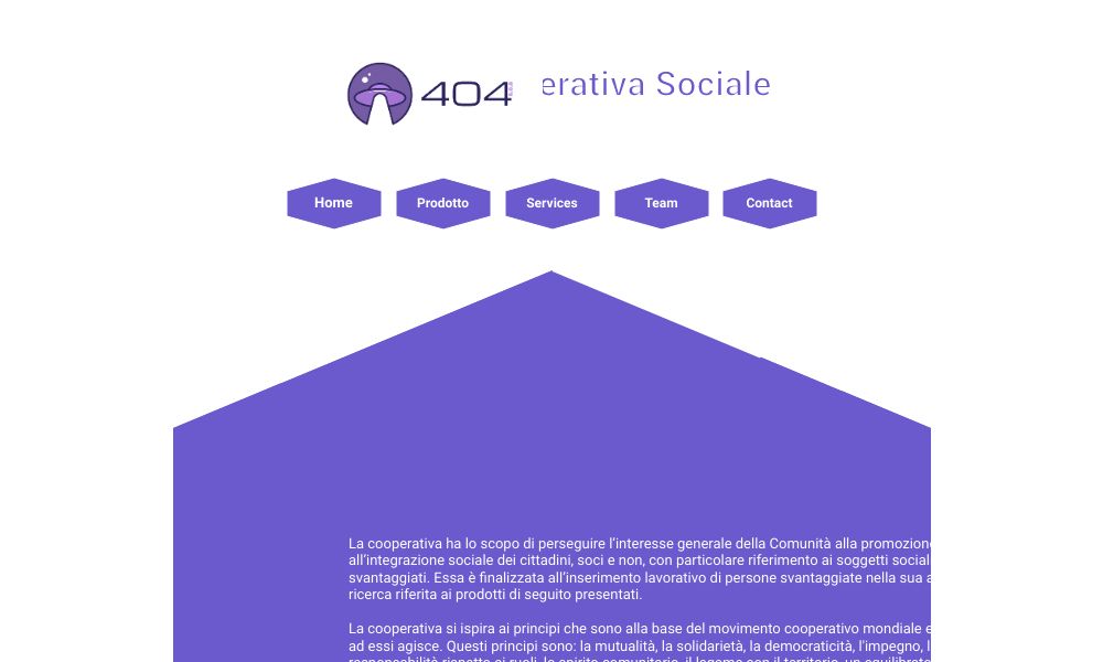 404 SOCIETA' COOPERATIVA SOCIALE